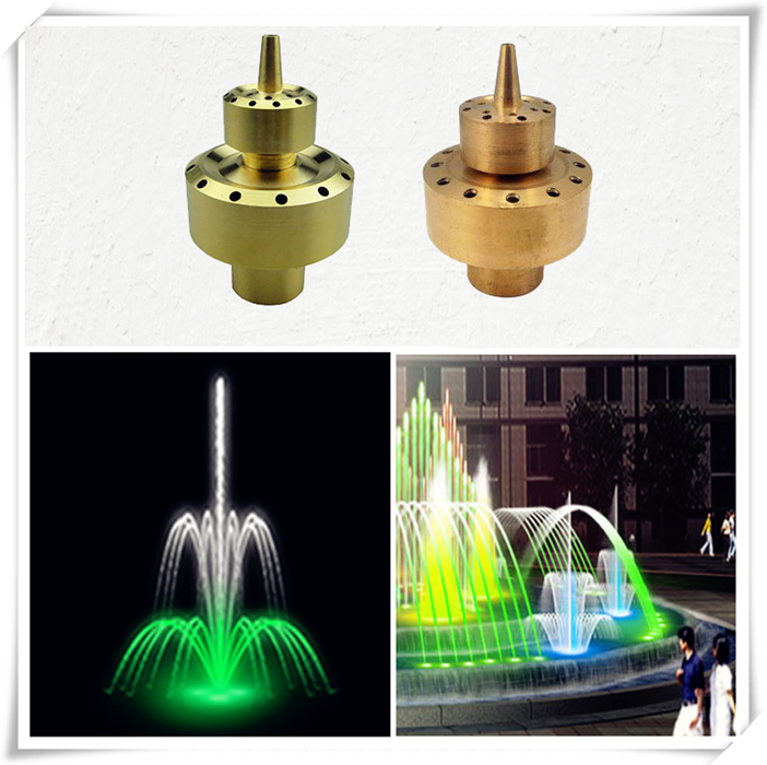 One inch - two inch full copper double layer flower column nozzle pool courtyard rockery fountain nozzle landscape