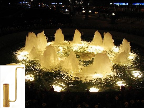 All copper strip tube Yongquan nozzle Bubbling suction nozzle Pool garden rockery fountain nozzle landscape 4 minutes-3 inches