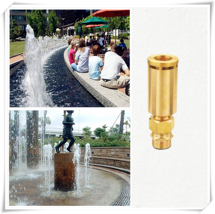 Copper aerated European ice nozzle mixed with gas jade column fountain nozzle Garden rockery fountain nozzle landscape 1 inch