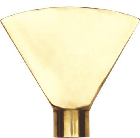 All-copper enlarged fan-shaped nozzle Adjustable universal flat nozzle Garden rockery pool fountain nozzle 1 inch-2 inch