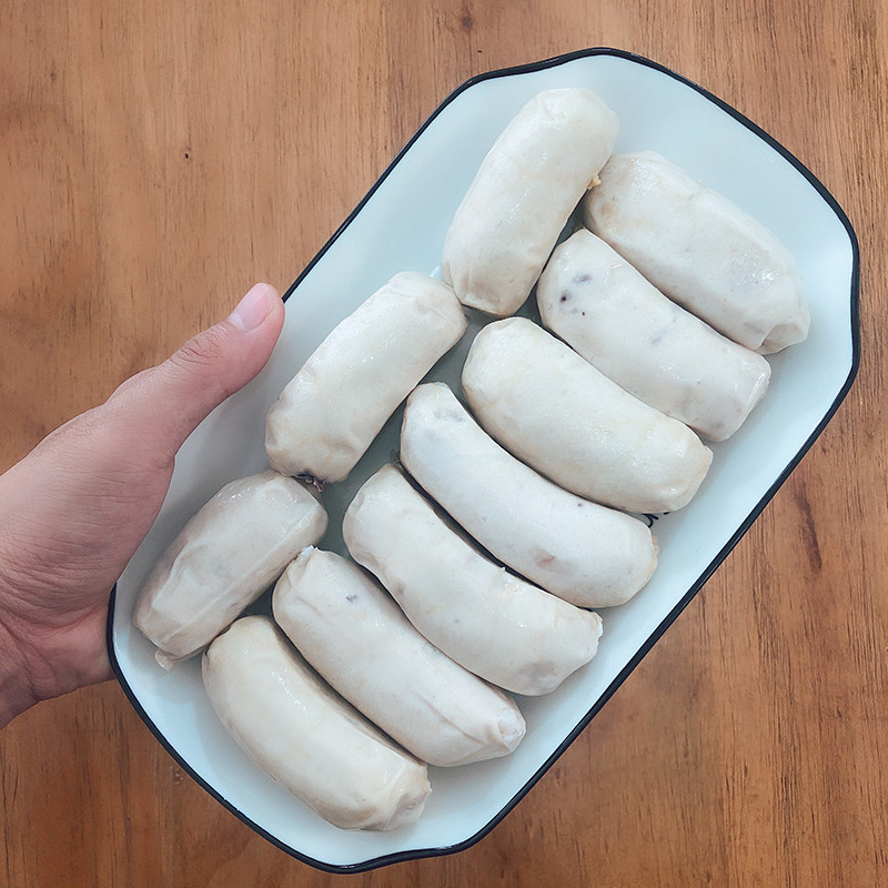 Cuttlefish sausage 500g handmade no addition grilled sausage frozen cuttlefish intestines