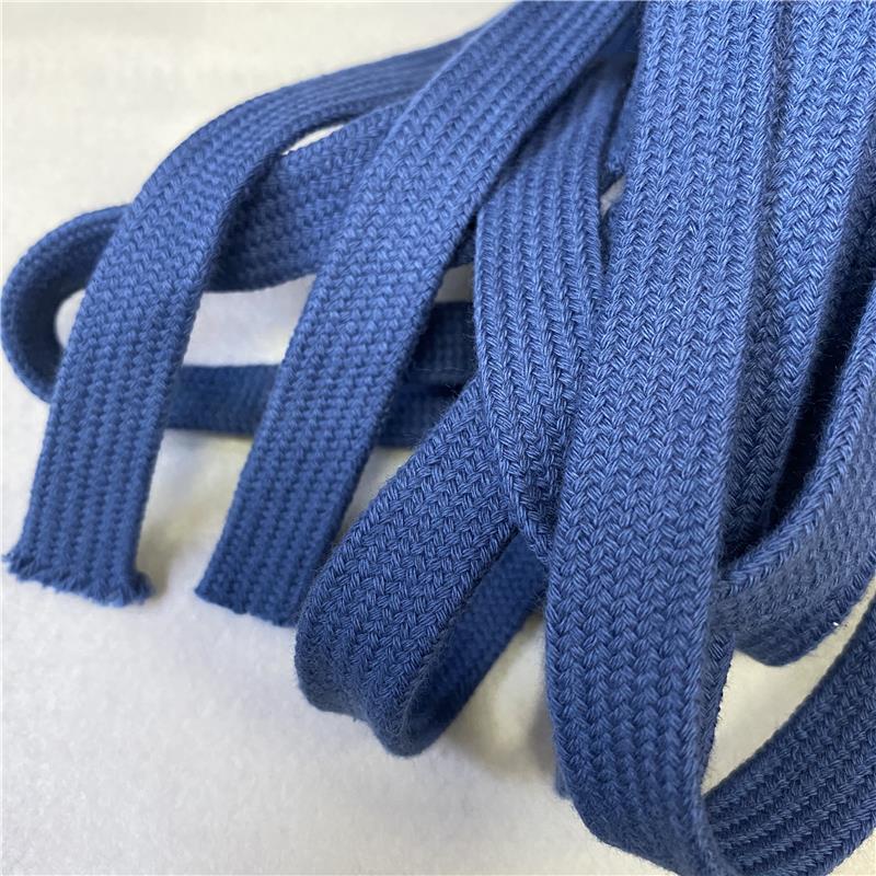 1.8-2cm Thick, Sturdy, High-Quality, Eco-Friendly New Cotton Yarn for Men's and Women's Hoodies, Sweatshirt Drawstrings, and Flat Waistbands for Sports Pants