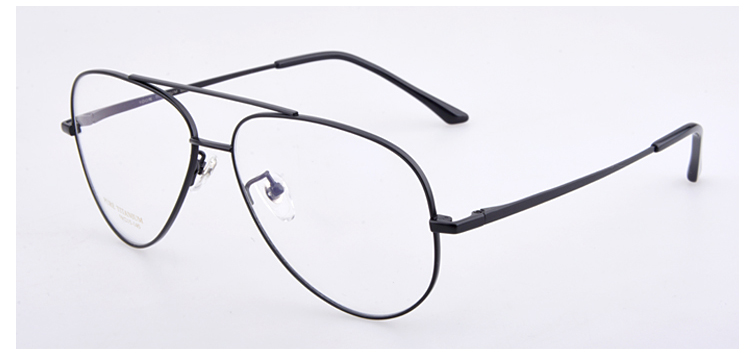 Kính râm đôi khung kính nam và nữ siêu nhẹ tinh khiết titan khung lớn retro glasses Kính cận thị khung lớn mặt kính với kính mắt kính v