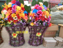 Funeral offerings Wuqi cloth flower baskets memorial services funeral supplies wreaths shrouds urns for girls to wear in their old age.