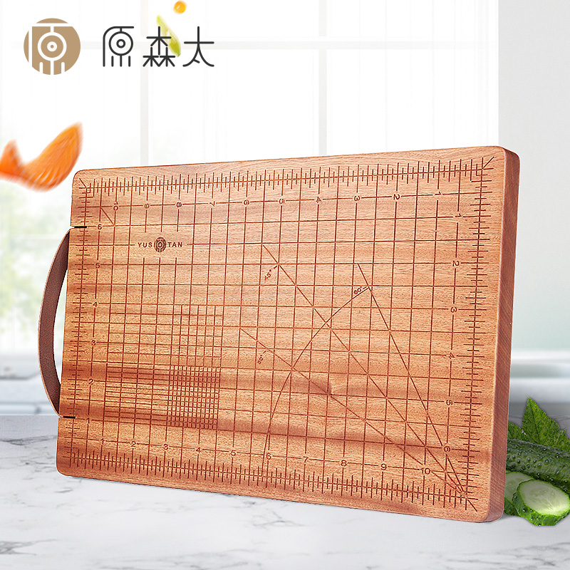 Original Son Taipei Special Cutting Board Chopping Block Solid Wood Domestic mildew-proof Plate Cutting Cutting Board Case Board Rolling panel and panel