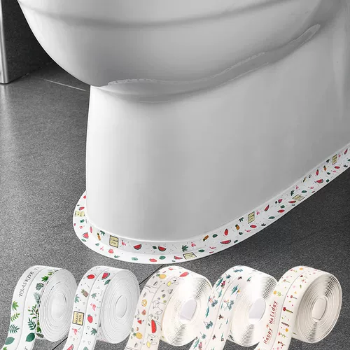 Водонепроницаемая наклейка с декоративным краем для ванной, туалета, туалета, напольная наклейка, красивая наклейка на шов, наклейка на напольный коврик, наклейка с защитой от плесени.