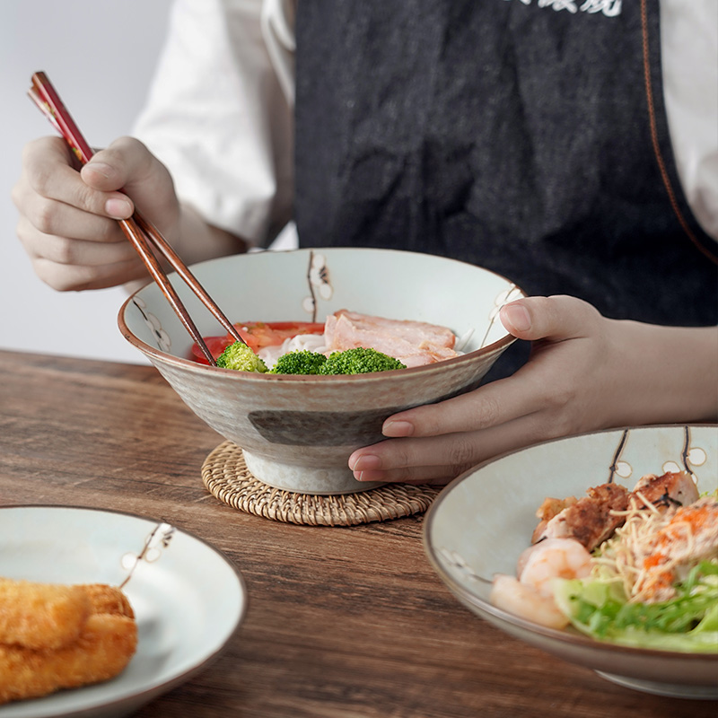 Beauty Thick Burning Japan Import Glaze Under color Japanese style Early spring glaze Lower color dishes Home nets Home Nets Red-Looking Cutlery single
