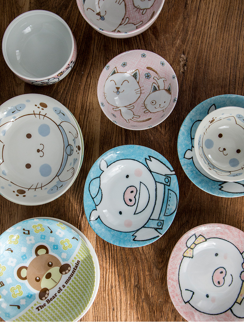 Year - end clearance - cartoon series - meinung'm ceramic dishes tableware imported from Japan