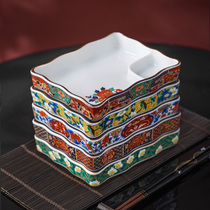 Meitao Japanese imported guywanli rectangular ceramic sushi plate dumpling plate dinner plate set with dipped plate