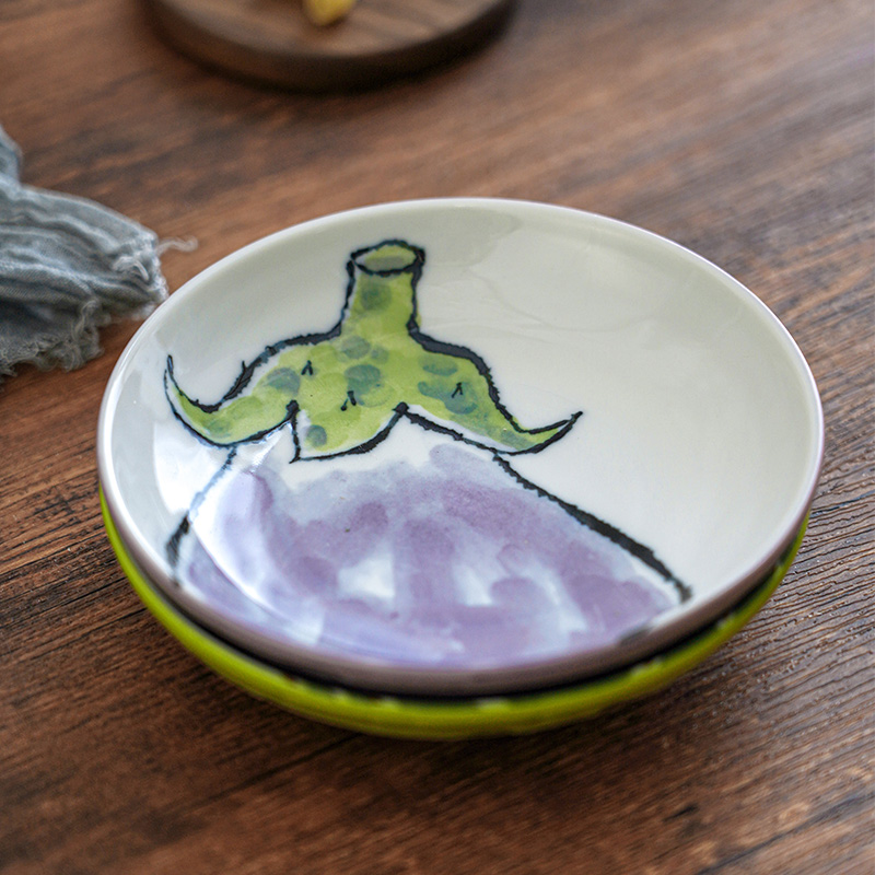 Mino-yaki Japanese tableware plate plate dinner plate home Japan imported creative ceramic plate small plate