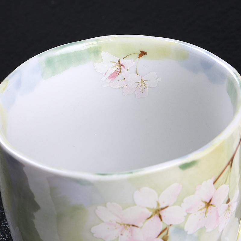 Meinung'm ceramic cup mark household drinking water cup blossoms imported from Japan Japanese contracted exquisite glass tea cup