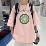 Летняя свежая хлопковая футболка для школьников, короткий рукав, для средней школы, подходит для подростков