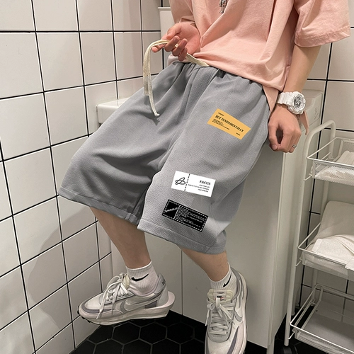 Tide, летние шелковые тонкие шорты, мужские баскетбольные спортивные штаны для отдыха, для бега, оверсайз