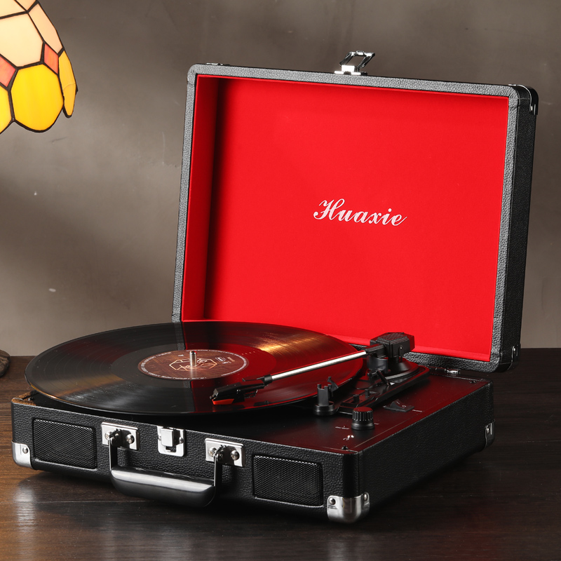 Huacheng hot sale phonograph retro European living room antique vinyl record player vintage Bluetooth audio record player