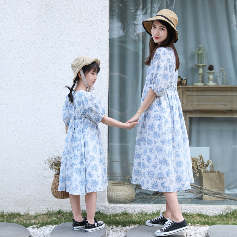 2022 Summer clothes New small Broken Flowers Holiday Wind Pure Cotton Pro dress Long dress Literature Loose Mother Women Dress