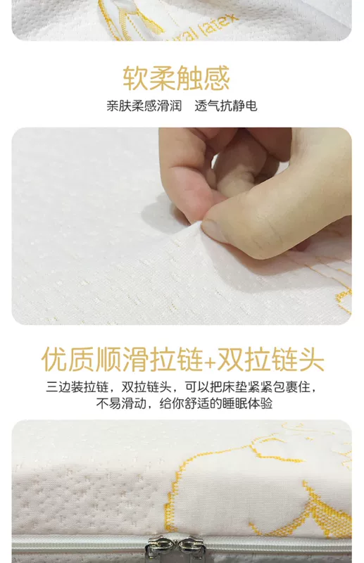 Latex nệm độc quyền bao gồm tất cả bảo vệ tay áo dây kéo áo khoác nệm di Simmons doanh nghiệp giường bedspread thể được tùy chỉnh - Trang bị Covers Ga phủ giường là gì
