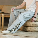 Ханьфу, летние штаны для отдыха, ретро юбка, китайский стиль, большой размер, свободный крой