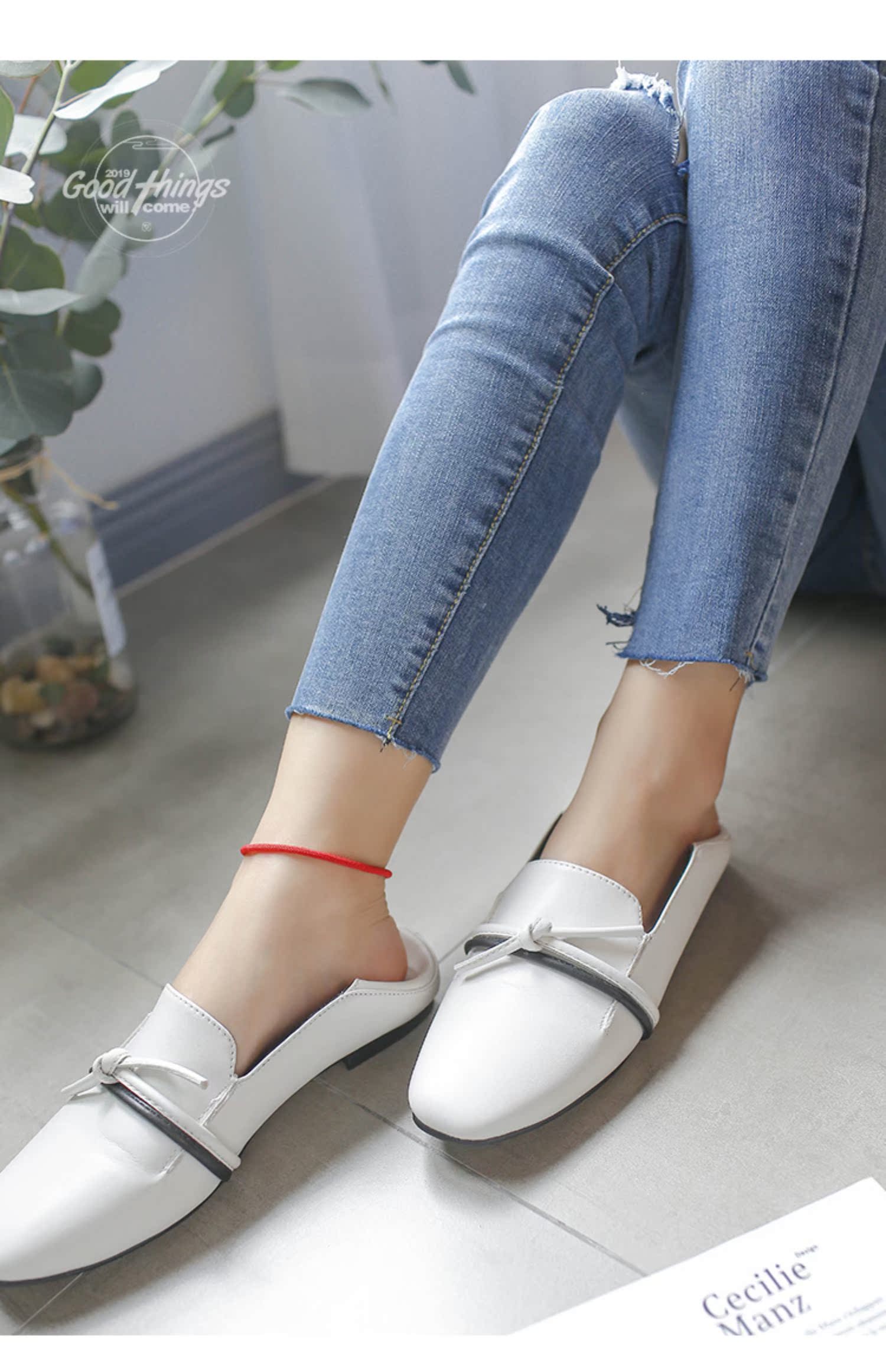 Dây đeo vòng chân nữ màu đỏ 925 sterling bạc phiên bản Hàn Quốc của năm sinh đơn giản trang sức gợi cảm retro Sen làm bằng tay chuỗi - Vòng chân vòng chân nhảy múa