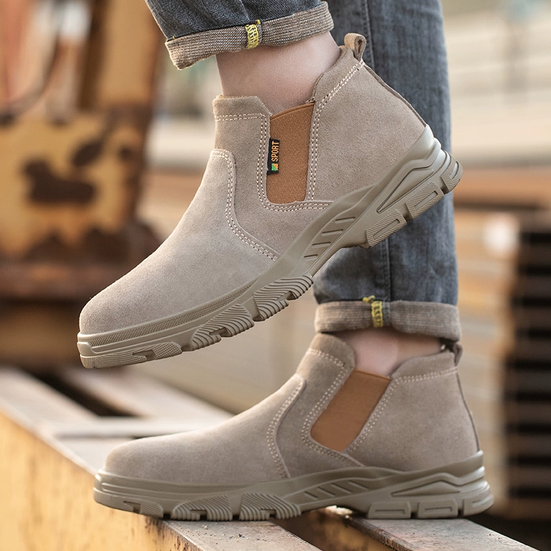 Men's labor protection shoes, anti-smash and anti-puncture, autumn and winter four seasons electrician insulated old insurance work shoes steel plate steel toe