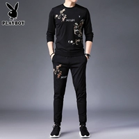 Playboy, осенний демисезонный комплект, трендовый лонгслив, футболка