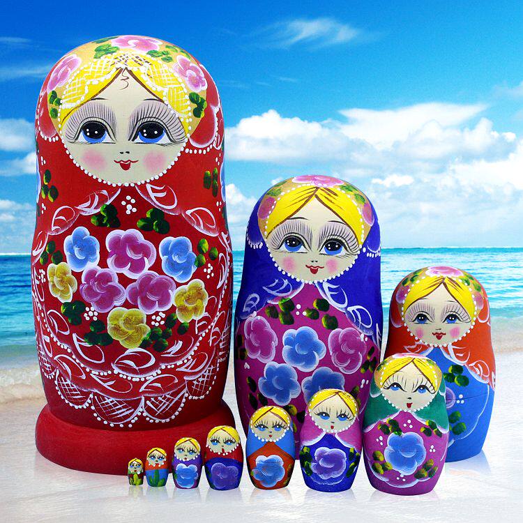 Russian Jacket 10 Floors Pure Handicrafts Linden Wood Festival Gifts Gift Children Toys ten floors