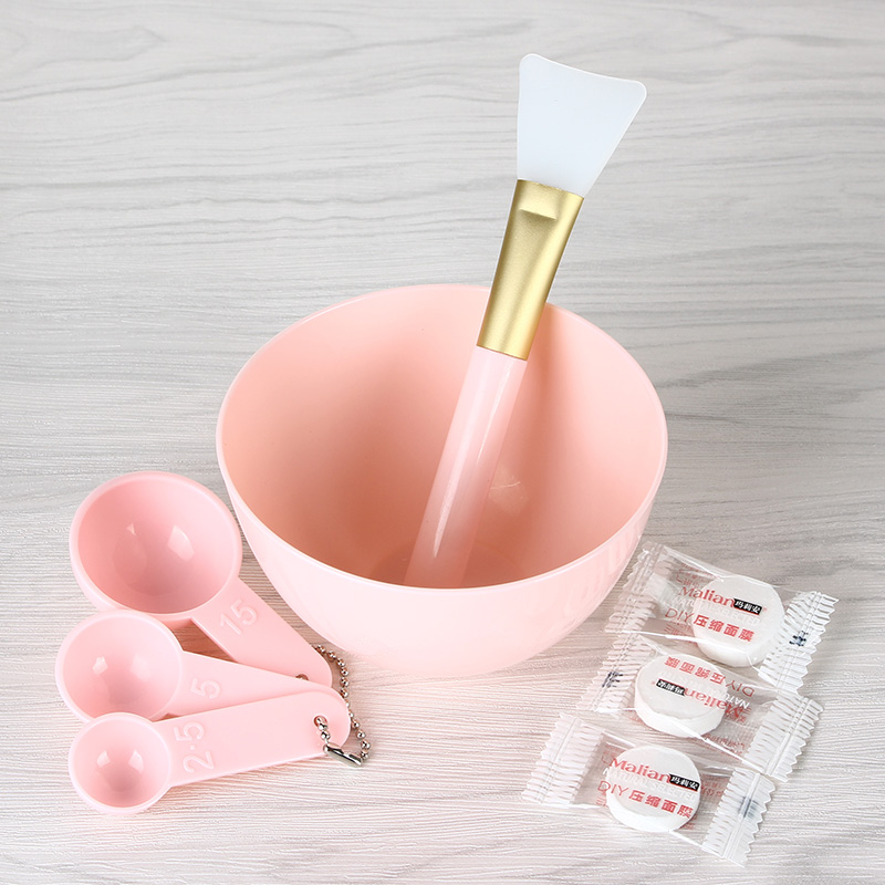 DIY Homemade Mask Bowl Suit 5 Pieces Silicone Gel Mask Brush Compression Mask Meter Beauty Tool Cosmetic