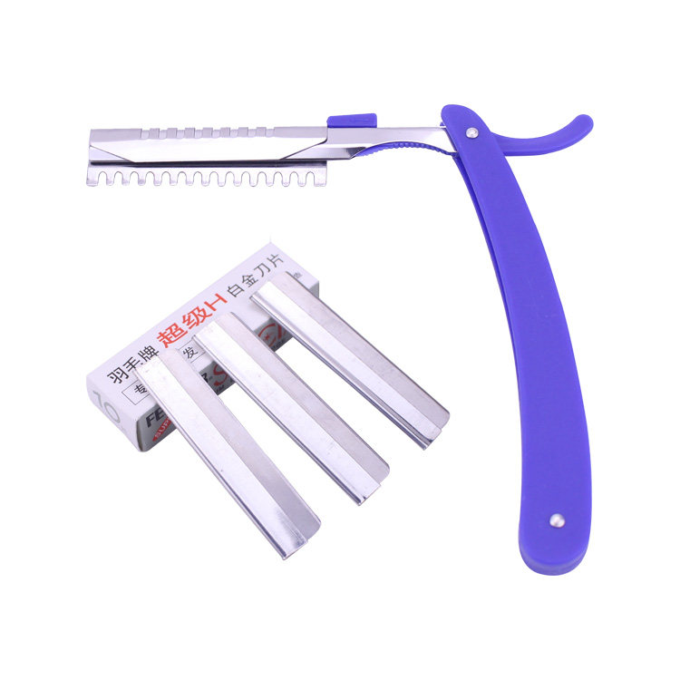 Professional Brow Blade Delivery Tool Holder Makeup Artist Special Feather Scraping Brow Knife Makeup Tool 10 Sheet Clothing 