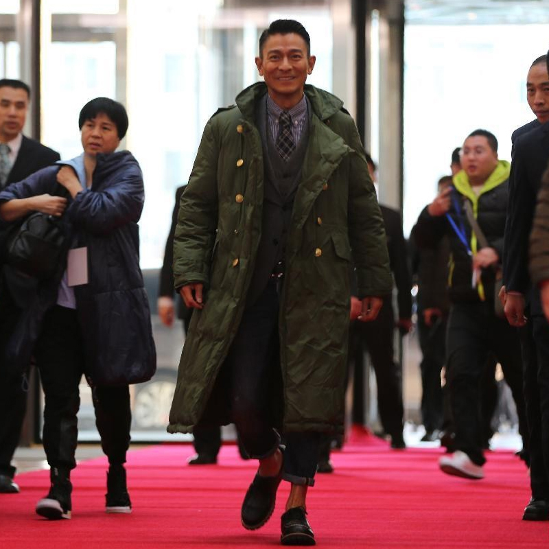 Liu Dehua with the same style old military cotton greatly clothes men's winter anti-cold and warm army green cotton clothes with big clothes thickened-Taobao