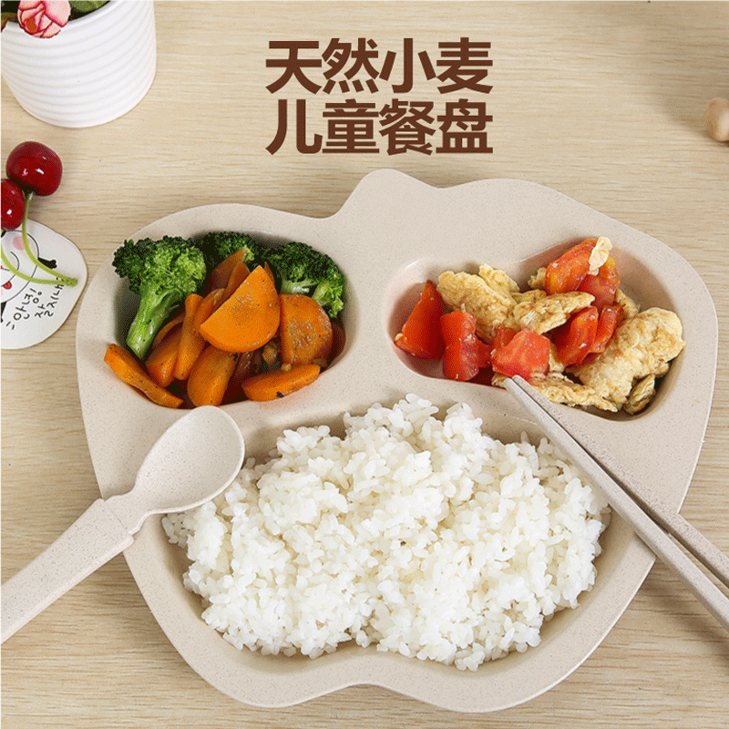 Ententer trig microwave oven available student creative cute cartoon kindergarten children sub-dinner plate