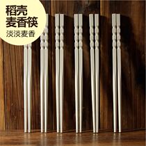 Yimante adult square head chopsticks household chopsticks Japanese flat chopsticks six pairs of 10 pairs family clothes