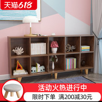 Bookshelf Childrens Nordic simple bookshelf Japanese low bookcase shelf Floor-to-ceiling reading small bookshelf Student home