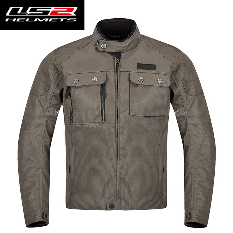 LS2 Seasons Locomotive Ride suit Summer breathable men and women Locomotive Racing Jacket Tension Clothing anti-fall waterproof
