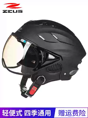 Ruishi locomotive helmet male and female half-covered four seasons electric car fashion helmet personality cool summer half helmet