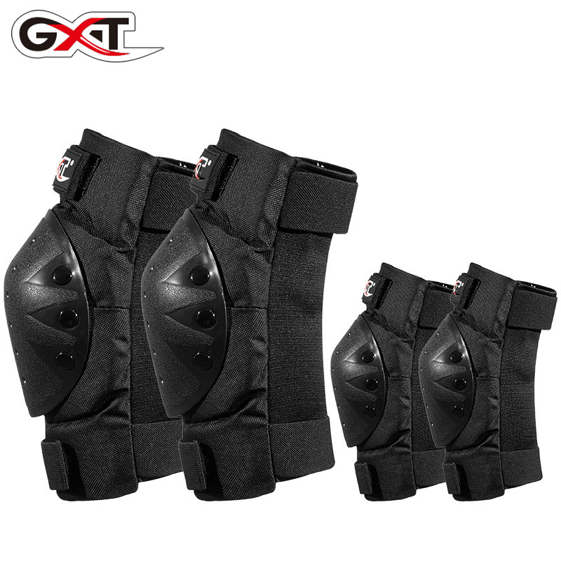 GXT motorcycle protective gear men and women winter off-road fall knee and elbow four-piece set of short wear-resistant knight equipment