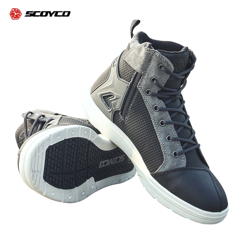 Saiyu SCOYCO Locomotive Riding Shoes Men's Anti-Fall Brigade Equipped Summer Cross-country Locomotive Rally Boots the Four Seasons