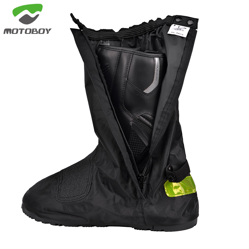 MOTOBOY locomotive riding shoe cover windproof anti-slip reflective rain water equipped with rainy day thickened boot locomotive