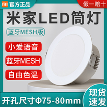 Xiaomi Mijia LED downlight bulb Bluetooth MESH version embedded hole smart light Living room ceiling corridor ceiling light