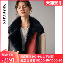 Lamb fur fur 2021 new cashmere coat Tuscan leather fur one-piece coat womens short