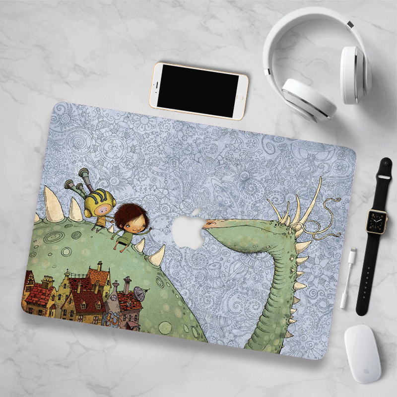 Suitable for macbook protective shell 13 inch air shell apple laptop protective cover ultra-thin frosted 15 4macpro protective shell transparent 12 all-inclusive cooling cartoon cute