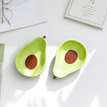 BOBAOins Wind Cute Bull Oil Fruit Ceramic Dishes Home Breakfast Bowls Salad Bowls Sweet Snack Photo Props