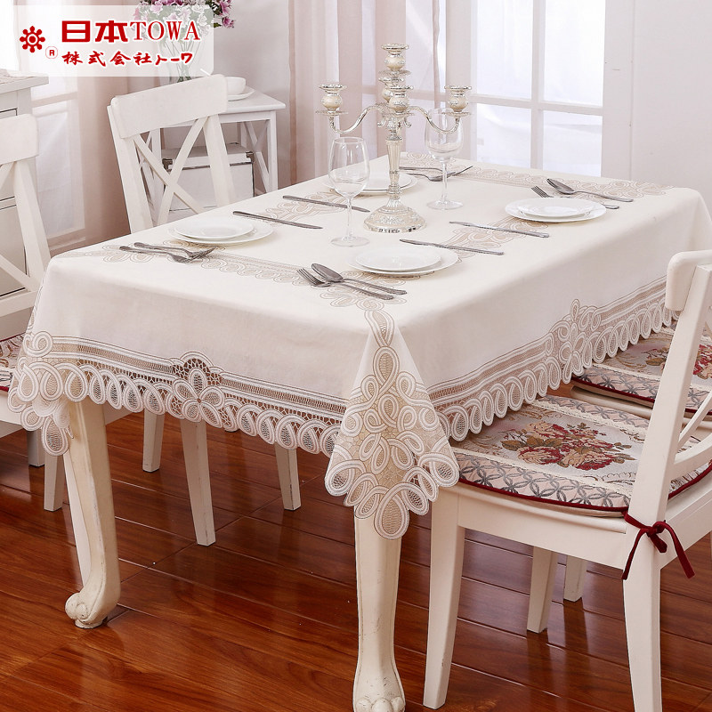 Japan imports PVC table Blace table cloth waterproof anti-oil wash table mat modern minimalist Eurostyle tablecu