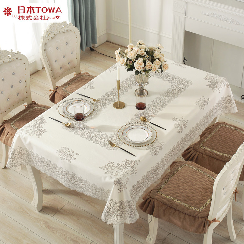 Japan imports PVC table cloth waterproof plastic table cloth anti-water table cloth rectangular table cloth European-style home