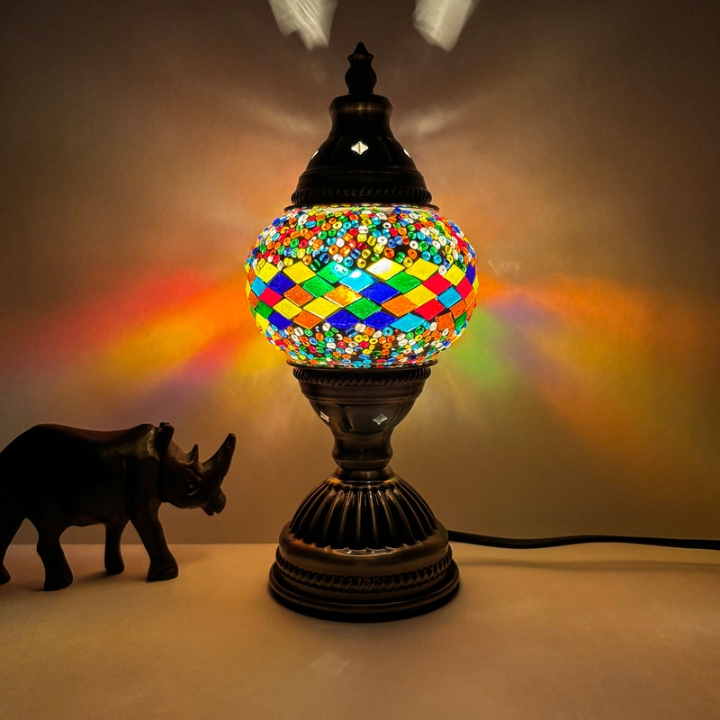 Moroccan Niche Gifts Mosaic Bedroom Bedside Romantic Creative Glass Internet-Famous Xinjiang Turkey Table Lamp Moroccan Niche Gifts Mosaic Bedroom Bedside Romantic Creative Glass Internet-Famous Xinjiang Turkey Table Lamp