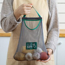 Fruit and vegetable storage net bag can be hung garlic bag hanging bag fruit and vegetable environmental protection shopping bag storage bag multifunctional handbag