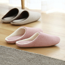 Phoenix cotton slippers female couples autumn and winter indoor thick bottom warm non-slip home semi-bag with household wool slippers men