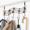 Fengquan European style retro wrought iron door piano hook creative note wall hangers Free hole hangers