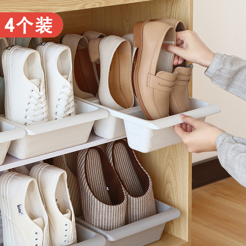Provincial space shoes Shoes Containing shoes Dormitory Shoes Box Home Shoes Cabinet Release Transparent Simple finishing box Shoe Rack containing box