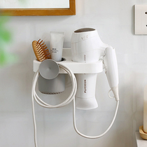 Windable blower rack non-perforated bathroom toilet storage rack wall-mounted hair dryer hanger