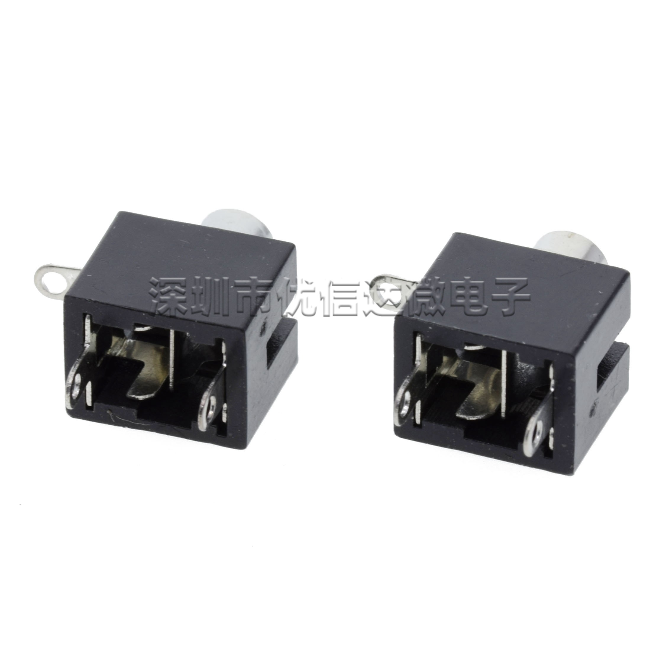 PJ201 2 5MM headphone audio socket 3 feet single track plug PJ201 light hole-Taobao