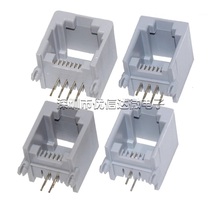 RJ11 4P4 6P4 6P2 6P6 8P8电话水晶头插座  电话机用插座 RJ11